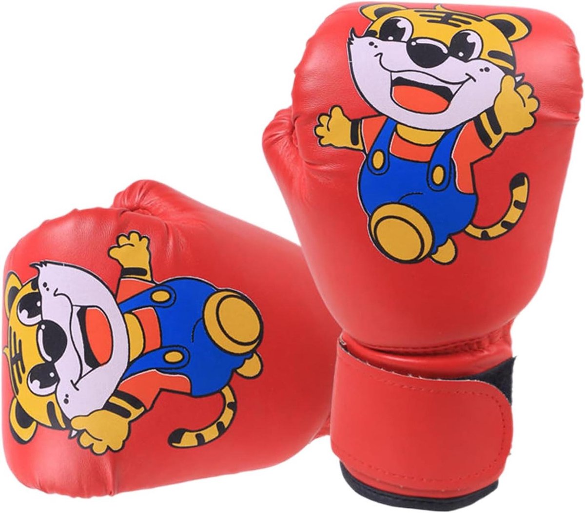 Bokshandschoenen Kinderen - Jeugdhandschoenen Trainingshandschoenen - Sport Training - Ergonomisch Ontworpen - 17 x 25 cm - Rood