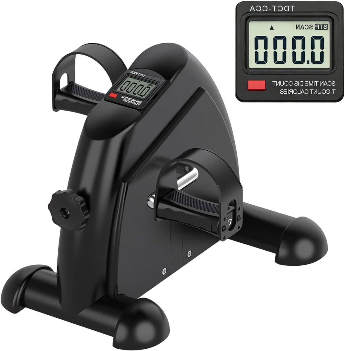 Mini Hometrainer - Pedalen Trainer - Onder Bureau - Stille Magnetische Weerstand - 35 x 40 x 31 cm - Zwart
