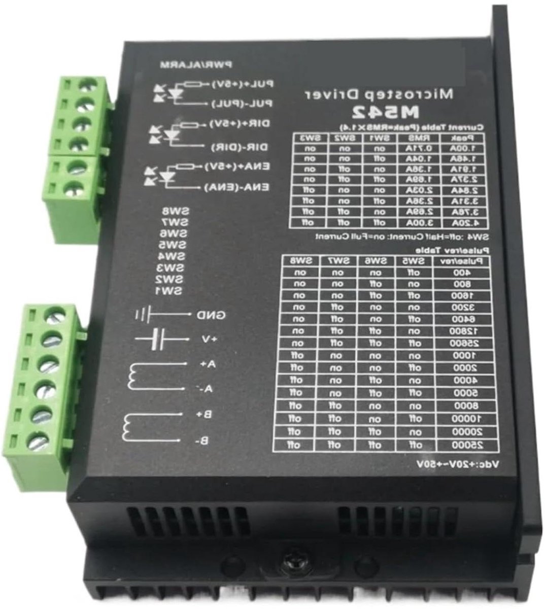 Stepper Motor Driver - Analoge Driver - Precisie Beweging - Microstep Controle - 4.2 Ampère - Blauw