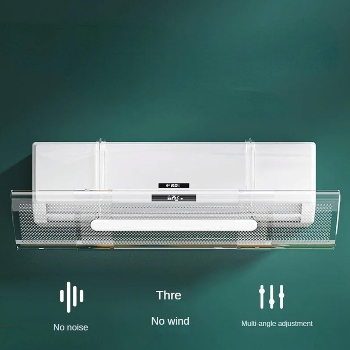 Verstelbare Airconditioner - Wandmodel Koeler - Comfort Verbeteren - Energiezuinig Ontwerp - Niet Gespecificeerd - Wit — afbeelding 6
