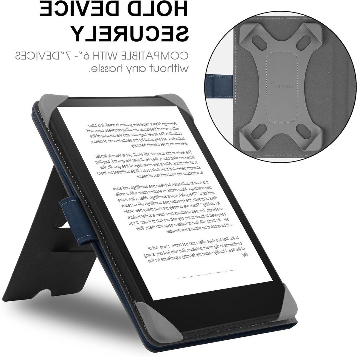 Universele Beschermhoes voor 6.8 Inch en 7 Inch E-Readers - Geschikt voor Kindle, Kobo en PocketBook - E-book Reader Cover met Schokbestendige Bescherming en Stijlvol Ontwerp – foto 2
