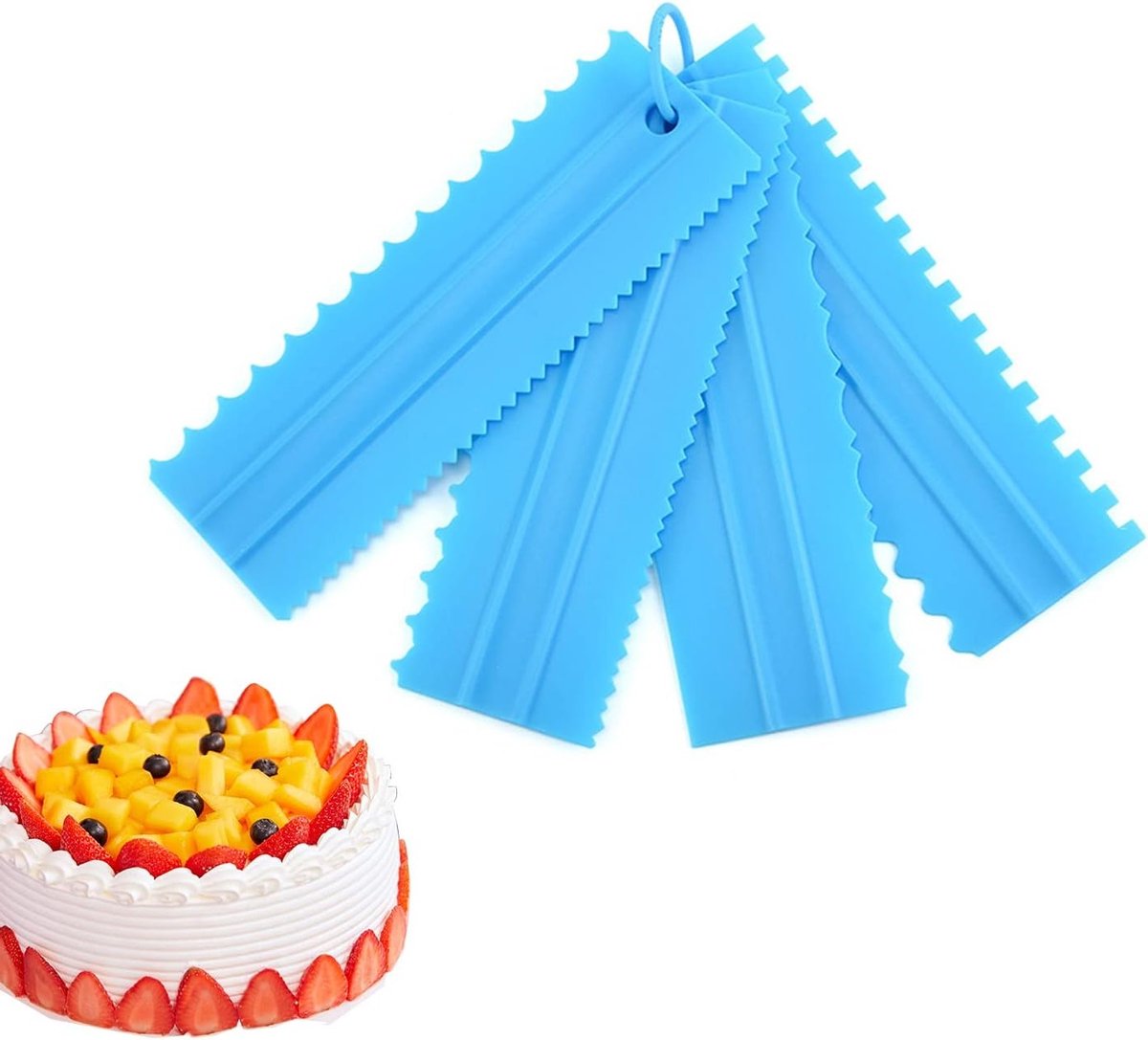 Hotype Cake Scraper, Scraper for Butter Cream, Pastry Straightener Decorator, Cake Smoothing Edges, Paste, Decoration - ShopVlot