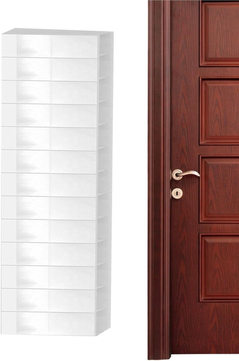 Deur Organizer - Schoenenrek - Ruimte Besparen - 26 Transparante Vakken - 156 x 56.5 cm - Wit