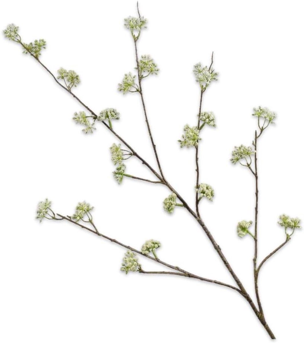 Kunstbloem tak - Zijden bloem - Huis decoreren - Niet van echt te onderscheiden - 115 cm - Groen