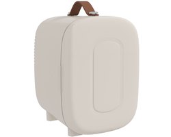4-Liter Minikoelkast – Compacte Koelkast – Koelen & Verwarmen – Fluisterstil – 9V/240V – Ideaal voor huidverzorging & dranken – Dubbele koel-/verwarmingsfunctie – Wit