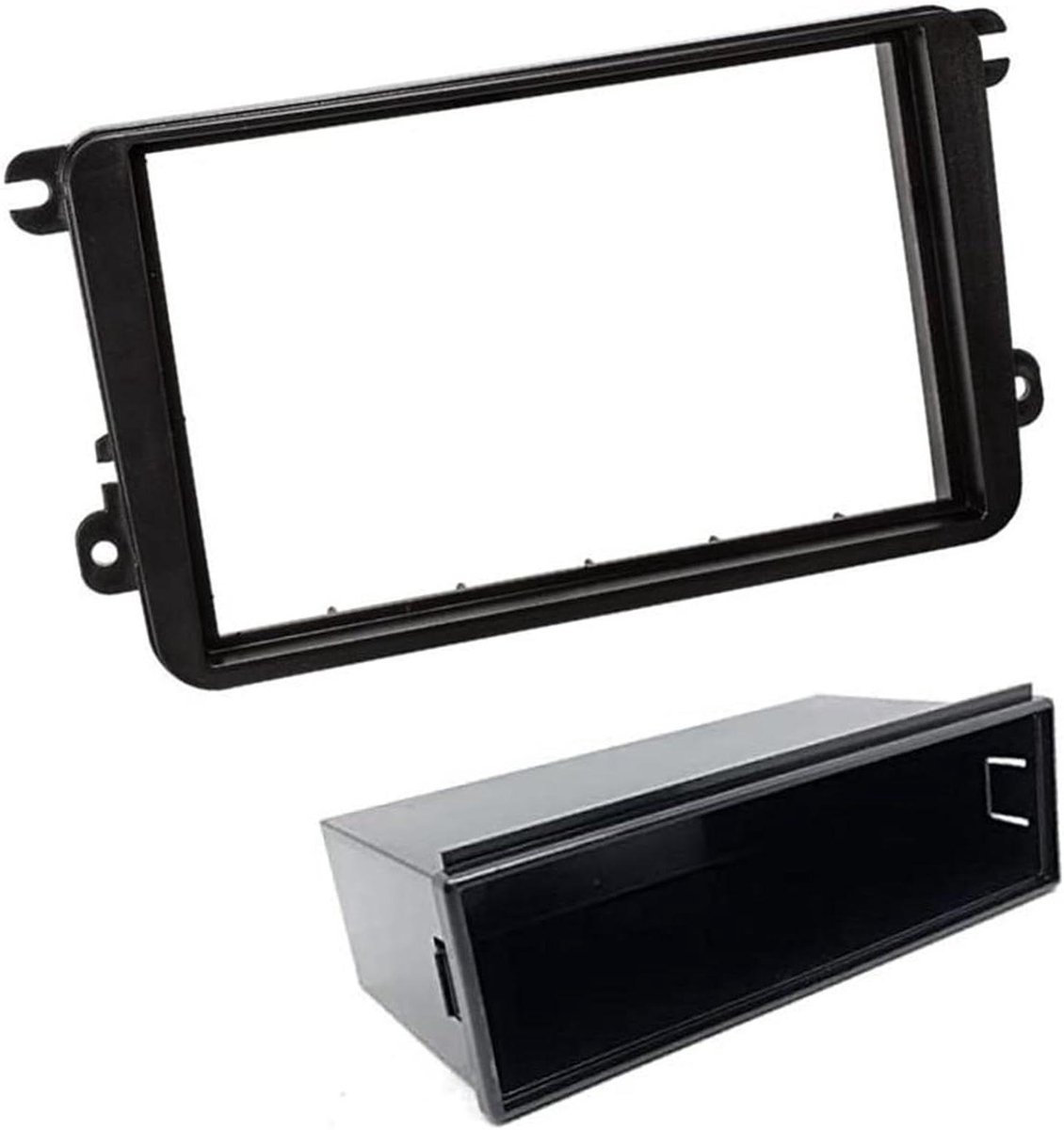 Radio Frame - Inbouw Frame - Auto Audio - Naadloze Integratie - 1 DIN 2 DIN - Zwart