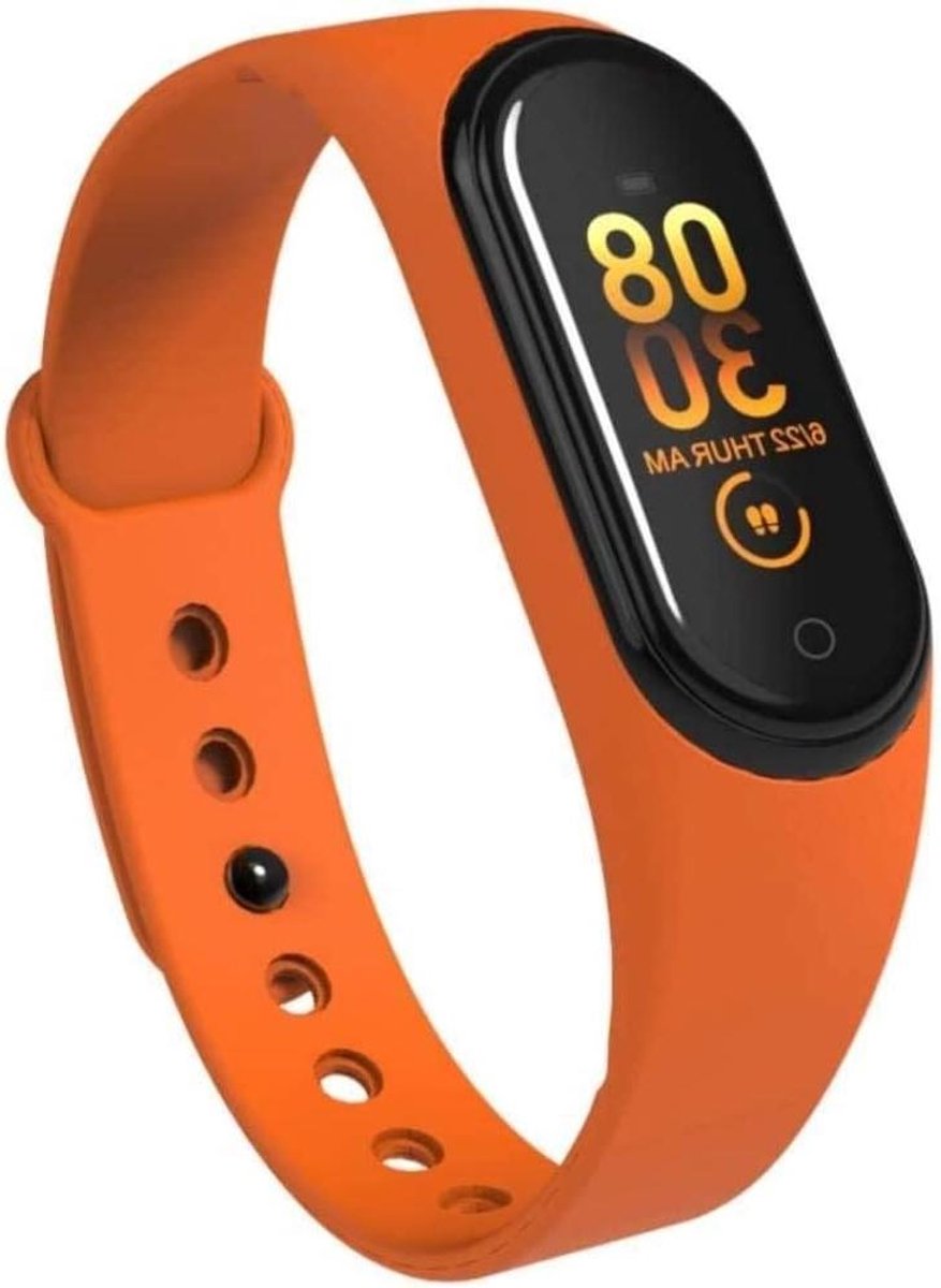 Activiteit tracker - Smart armband - Fitness volgen - 24-uurs monitoring - 0.96 Inch scherm - Oranje