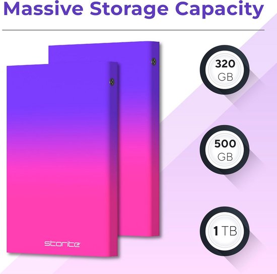 Draagbare Externe Harde Schijf 320 GB USB 3.0 voor PC, Mac en Gameconsole — afbeelding 2
