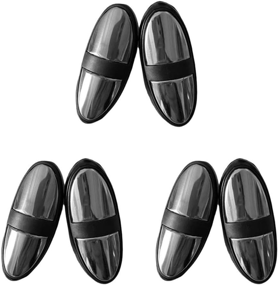 Hartslagsensor Grip - Gevoelsapparaat Fitness - Sporten Meten - Roestvrij Staal - 3 Stuks - Zilver