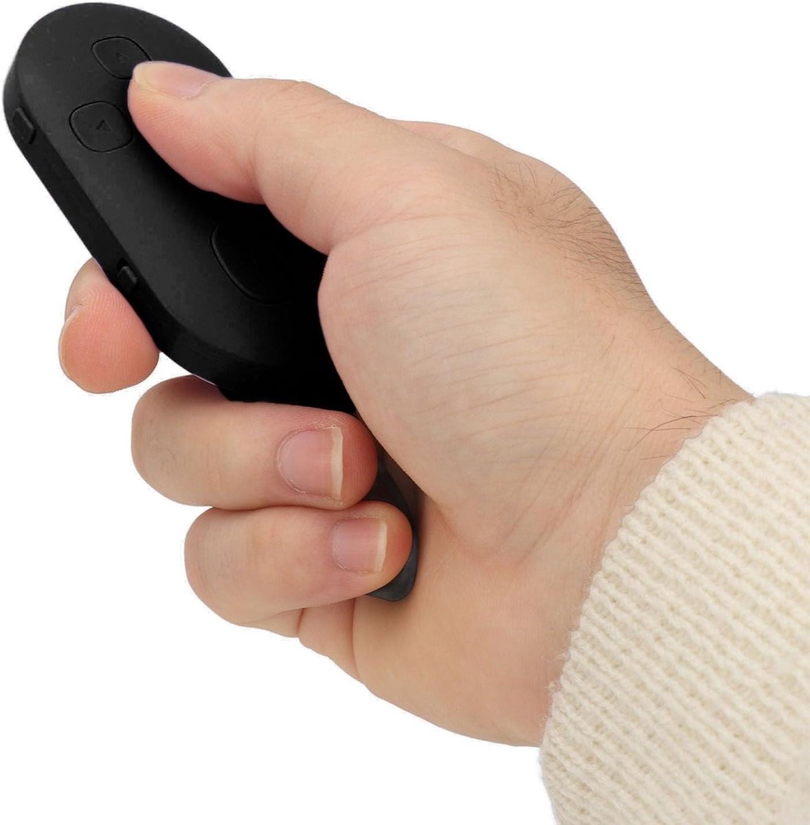 Afstandsbediening Smartphone Tablet - App Controller - Video's Bedienen - Oplaadbaar Bluetooth 4.0 - 10 Meter Bereik - Zwart