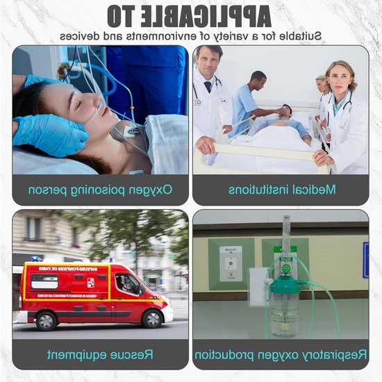 Set van 6 Neusbrillen voor Zuurstofapparaat - Comfortabele Neusglazen voor Ademhalingstherapie, Zuurstofslang en Ademhalingsondersteuning — afbeelding 4