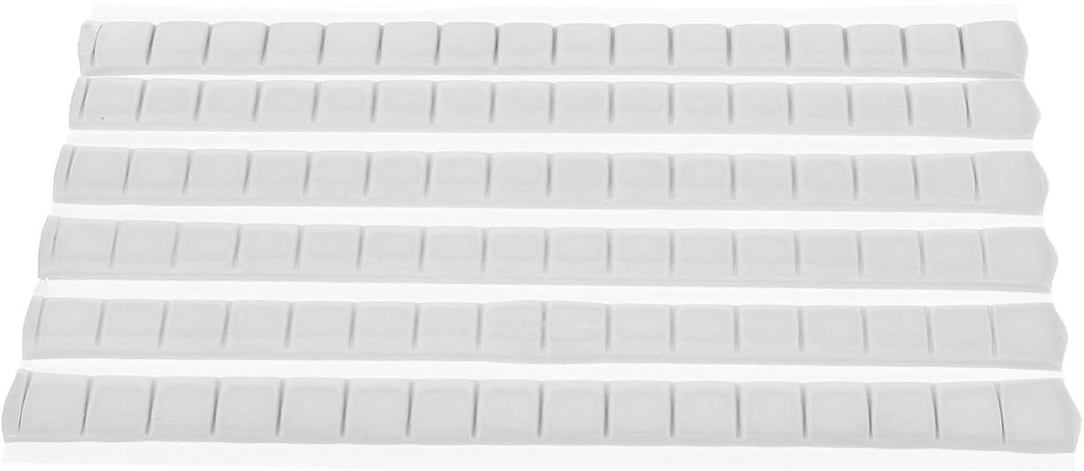 Spoorloze Lijm - Kleverige Stopverf Plakmiddel - Decoratie Bevestigen - Niet-Markerend - 15 x 9 x 0.5 cm - Wit