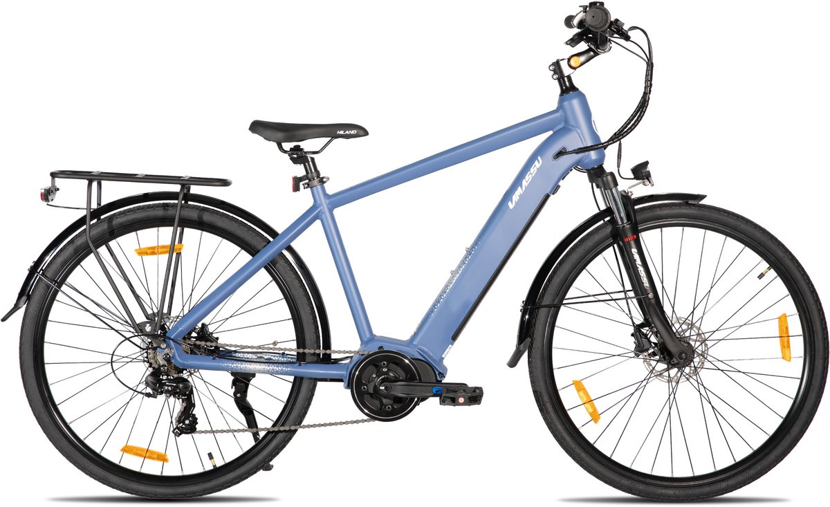 HILAND Allanton Elektrische Mountainbike 27,5 inch – E-MTB Unisex met Hydraulische Schijfremmen – 250W Motor – 36V 10.4Ah Accu – 7 Versnellingen