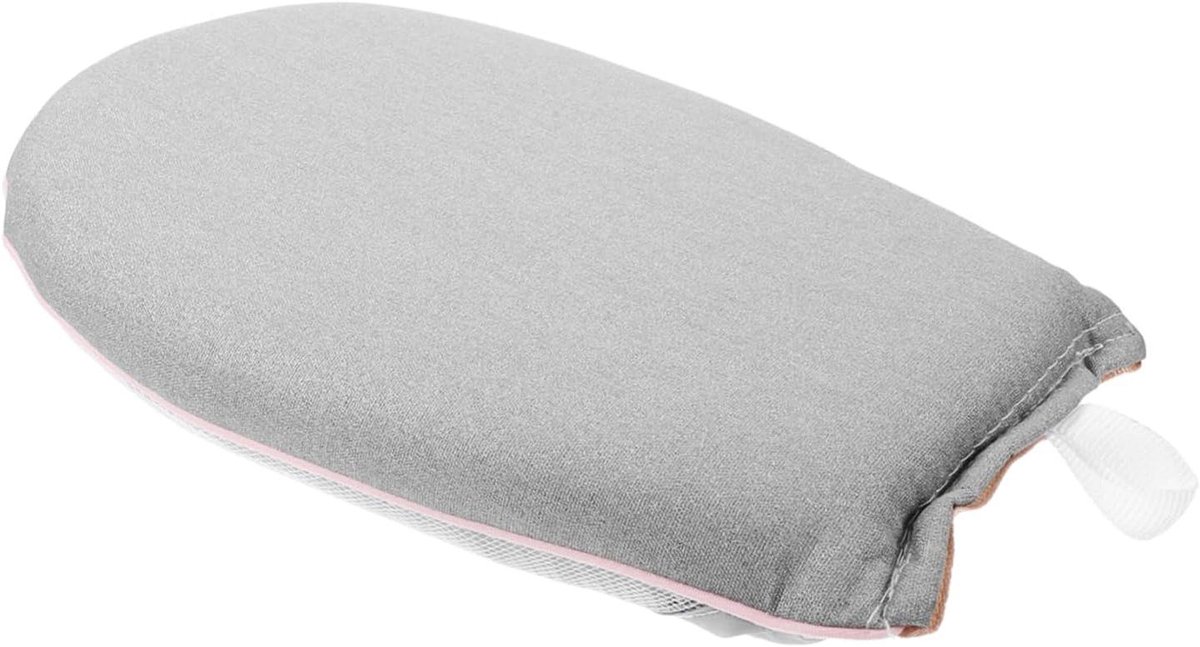 Handstrijkplank met Ophanglus - Strijkplank handschoen - Kleding Strijken - Vingerlus voor Controle - 24 x 10 cm - Grijs