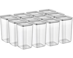 VIP Ahmet - Luchtdichte Vershoudbakjes Set - 12 Stuks - 12 x 1,2 L - BPA-vrij