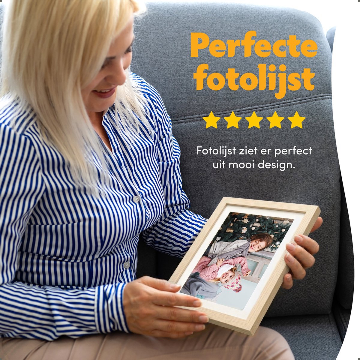 Pora&Co - Digitale fotolijst met WiFi en Frameo App – Fotokader - 10 inch – HD -IPS Display – Licht Bruin - Micro SD - Touchscreen thumbnail 7