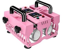 Mok Warmte Persmachine - Bekers Sublimatie - Gepersonaliseerde Cadeaus - Dubbele Positie - 11-30 oz Tumblers - Roze