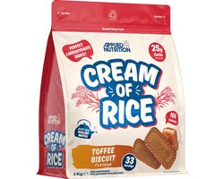 Applied Nutrition Cream of Rice (1000g) Toffee Biscuit - Functionele voeding - Supervoeding