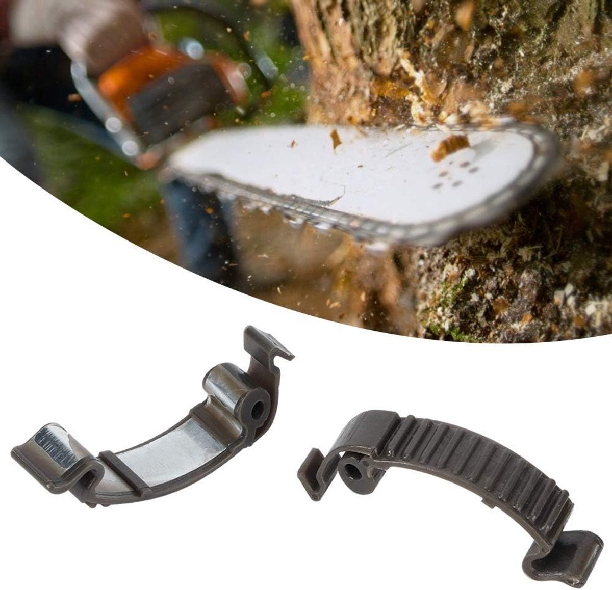 2 Stuks Kettingzaag Deksel Bevestigingsclip Geschikt voor Husqvarna 435 440 445 450 359 351 353 357 346XP 575XP - Duurzaam, Lichtgewicht en Eenvoudig te Installeren