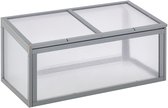 Outsunny koud frame - met houten frame - 90L x 46B x 40H cm - grijs