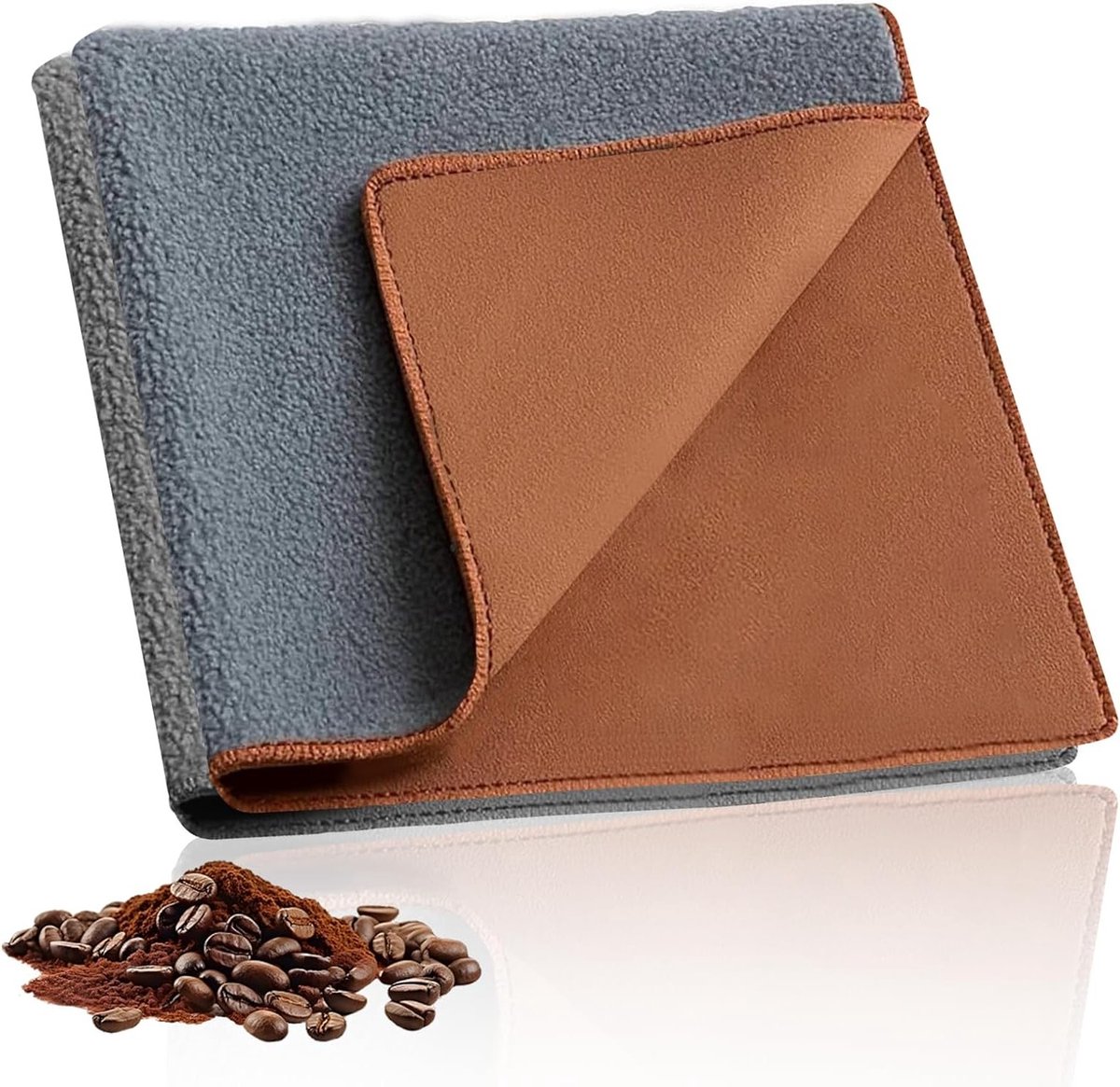 Set van 2 Keukenhanddoeken 30 x 30 cm, Dubbelzijdige Theedoeken voor Koffiezetapparaat en Melkopschuimer, Ideaal voor Schoonmaken en Drogen