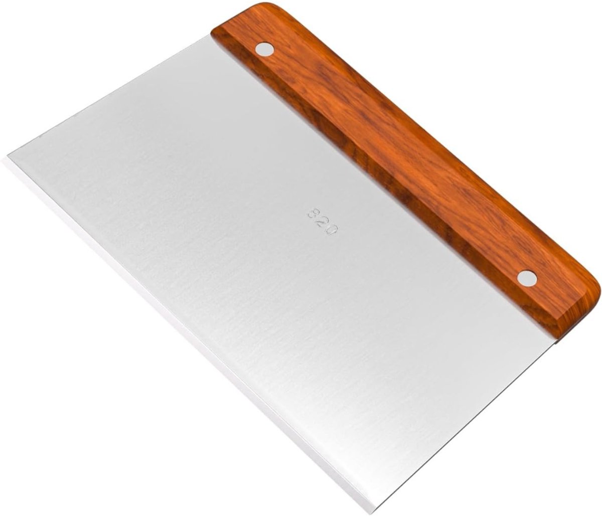 Nexvo® Deegsteker - Deegschraper - Deegsnijder - Zilver- 20cm x 13cm x 1cm