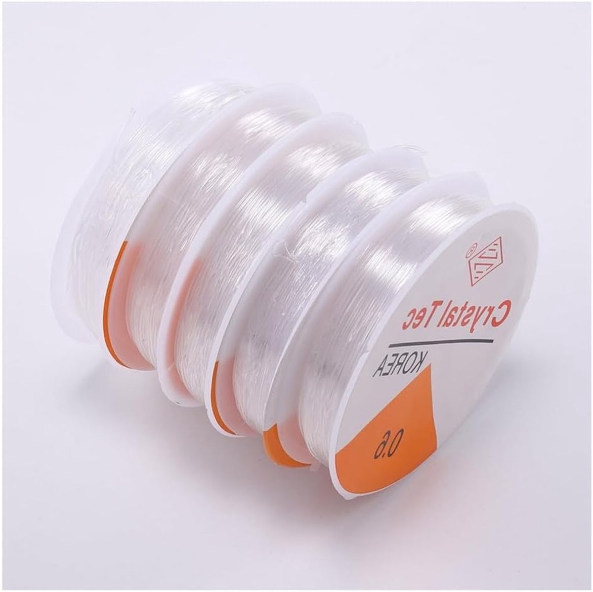 Tear-Resistente Elastische Armbanden met Transparante Nylon Draad voor DIY Sieraden en Kerstdecoraties - 0.6 mm Dikte, Perfect voor Creatieve Projecten en Handgemaakte Cadeaus