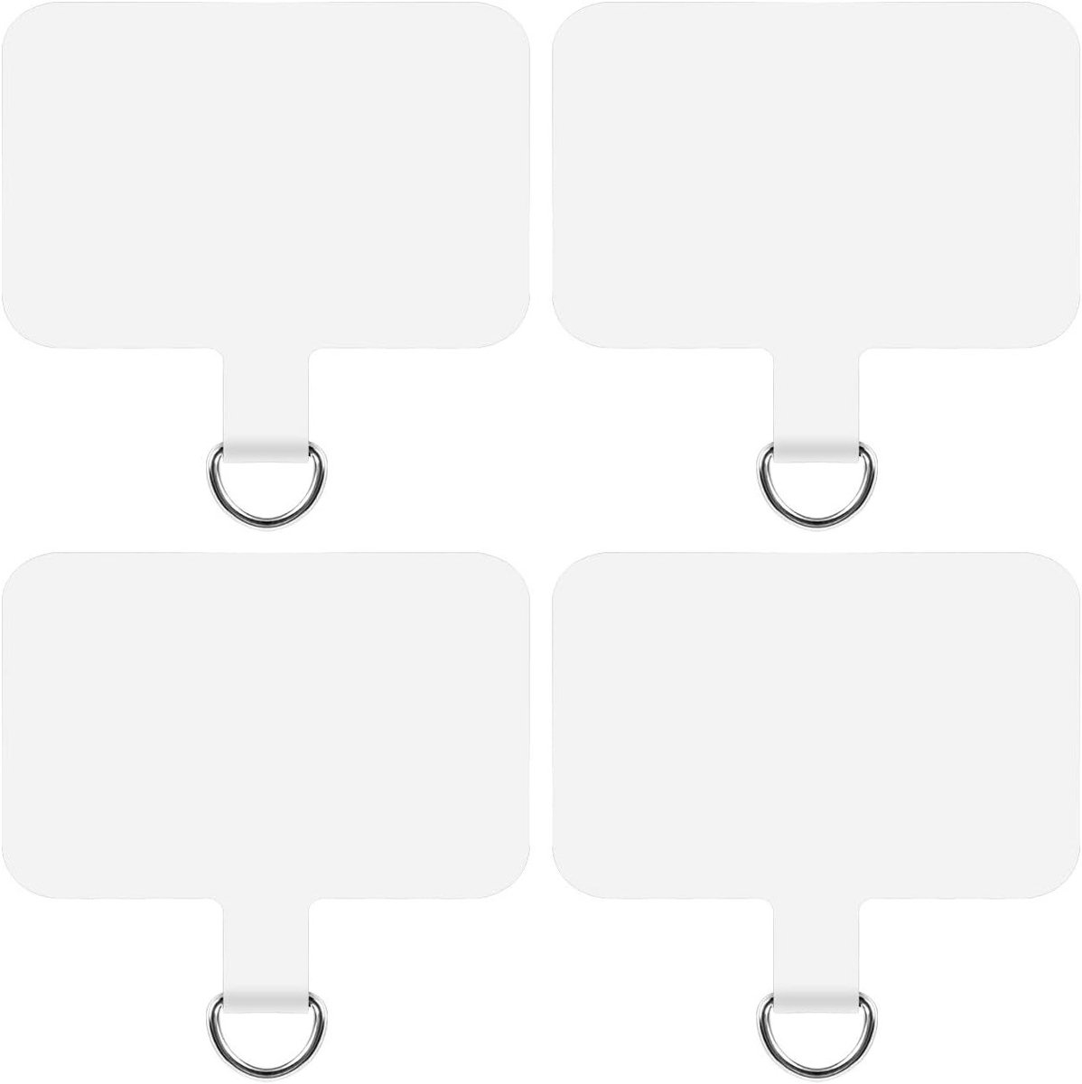 4 Stuks TPU Telefoonkabel Tabs, Universele Telefoonkabel Patches en Houder voor iPhone en Android, Praktische Oplossing voor Kabelbeheer en Organisatie