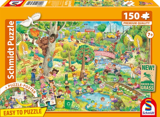 Schmidt - Legpuzzel - Spel, Plezier en Milieubescherming - 150 stukjes - Kinderen - vanaf 7 jaar