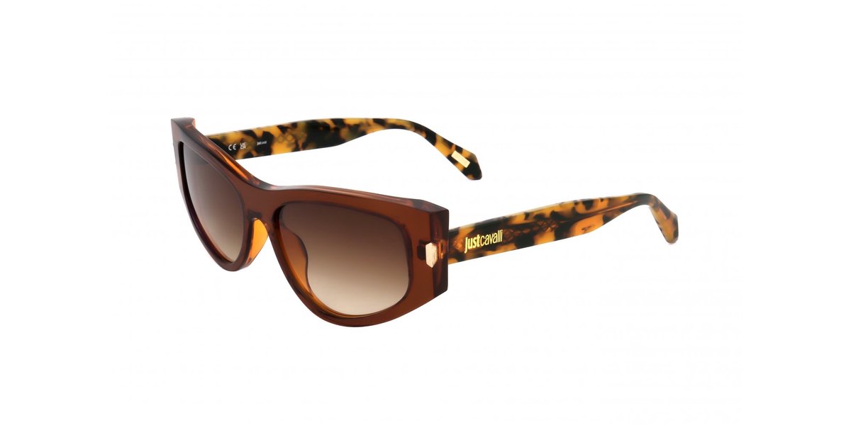 Just Cavalli SJC034 Brown top orange 55/17/140 UNISEX Zonnebrillen