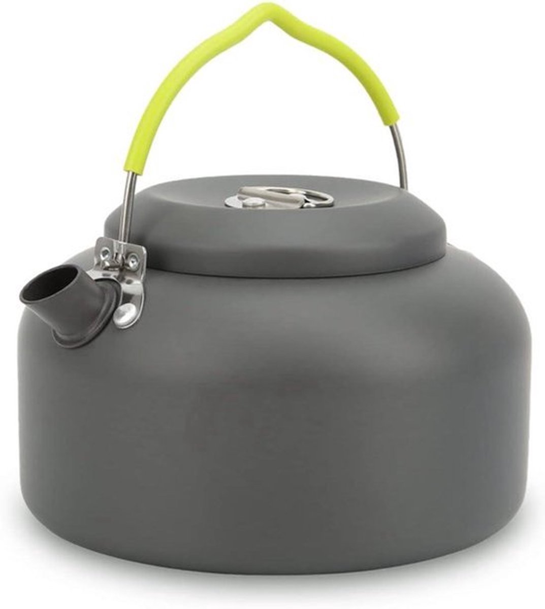 Campingwaterkoker voor buitenactiviteiten 1,3 literDraagbare theepot voor kamperen en wandelen CampingkoffiezetapparaatOutdoor koffiepot en campingwaterkoker Draagbare panCamping theeketel en koffiepot 1,3 liter capaciteit