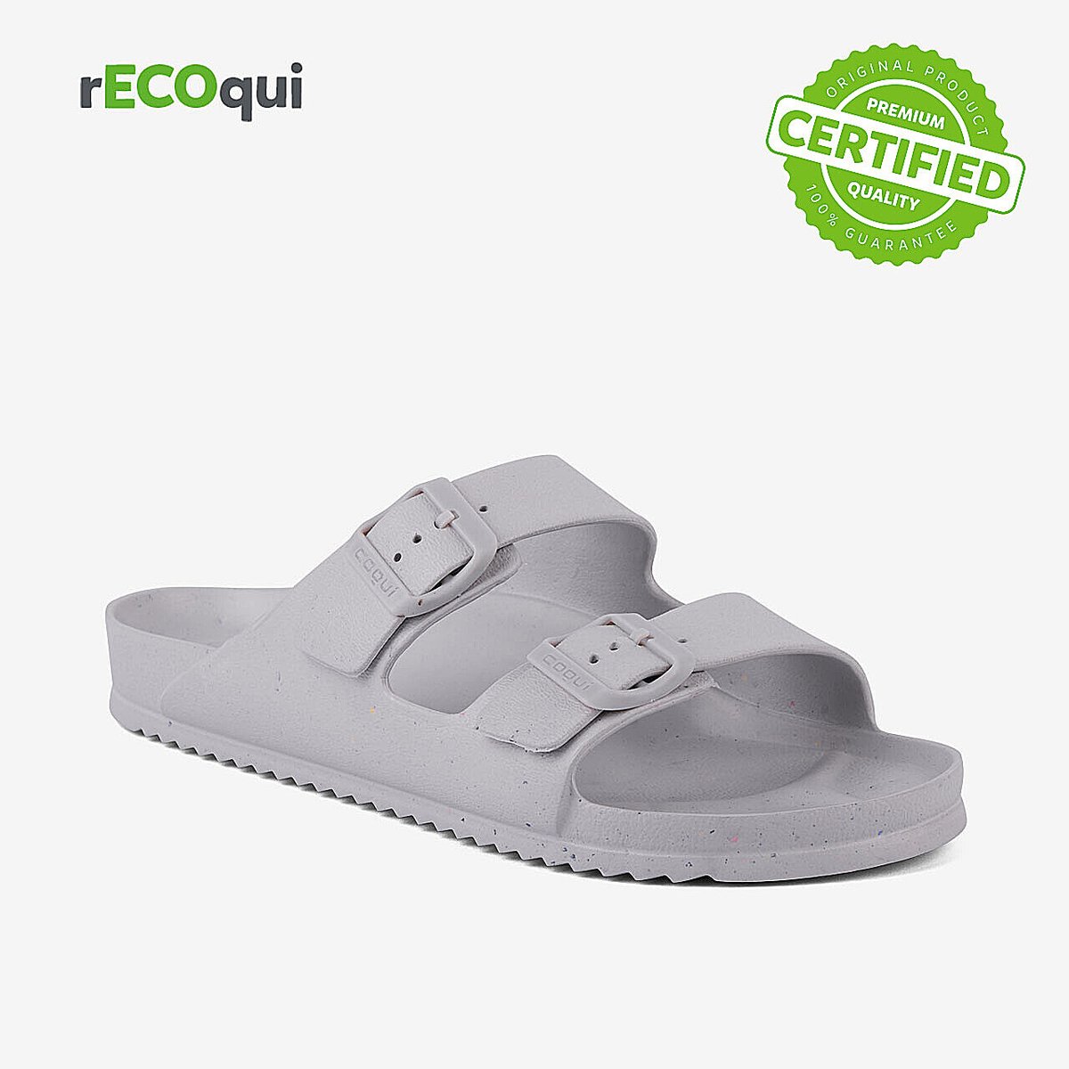 Herenslippers Coqui 42 Grijs
