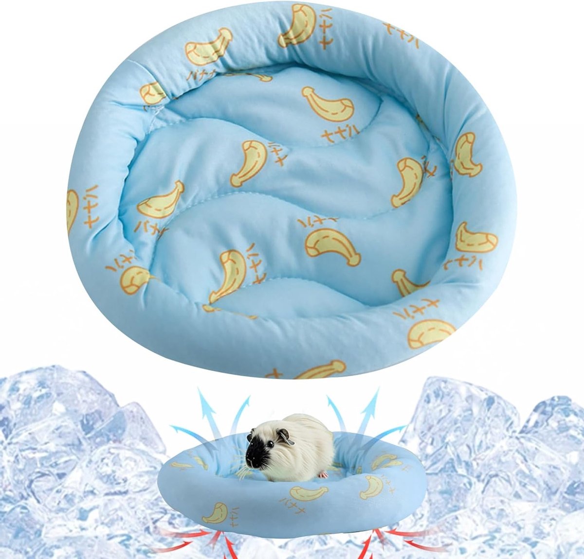 Koelmat voor Hamsters en Cavia's - Ronde IJszijde Slaapmat van 20.5 cm voor Kleine Huisdieren, Ideaal voor Zomergebruik