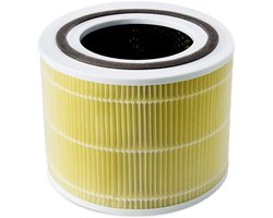 Geschikt voor Levoit luchtreiniger voor thuis slaapkamer - Core 300S-RF-PA geschikt voor PuroAir HEPA/Levoit CORE300 luchtreinigerfilters en PuroAir 240 filtercartridges - zeer efficiënte actieve kool - geel
