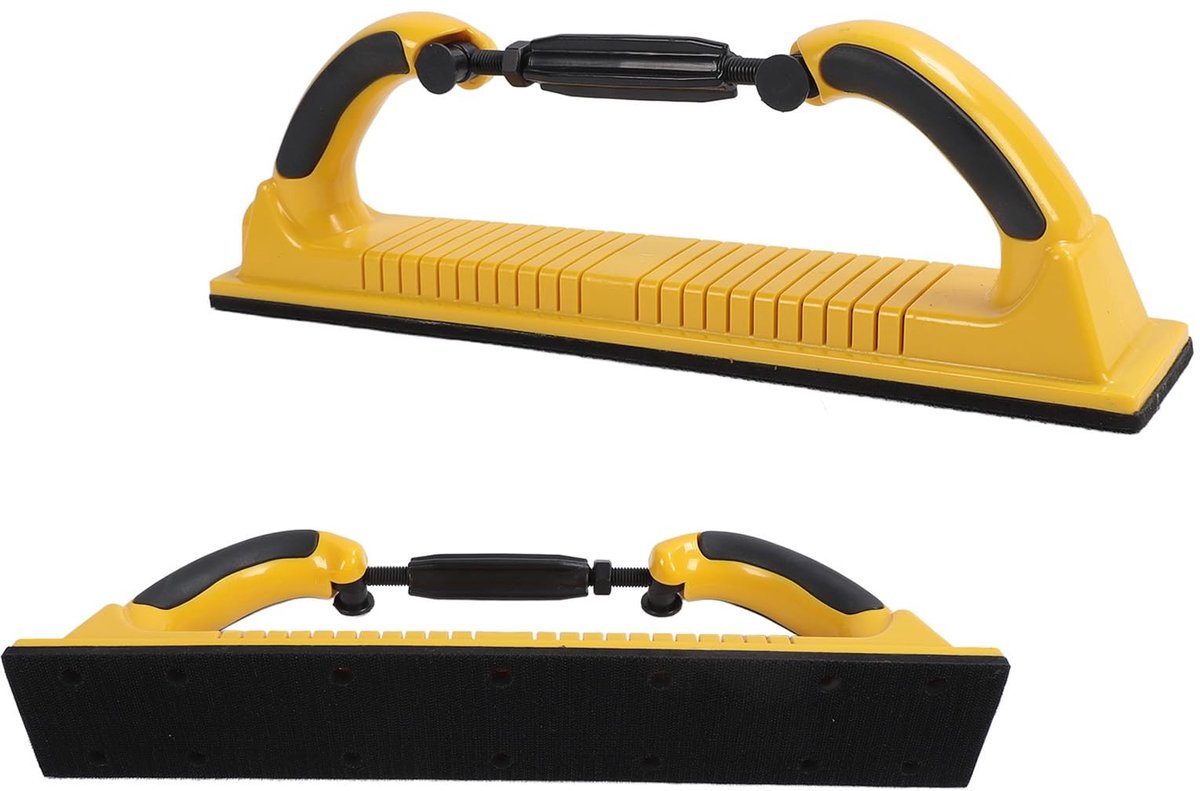 BRENZOOS- Handschuurblok 70 X 400 Mm - Verstelbaar - ABS - Stofafzuiging - Flexibel - Geschikt voor Autocarrosserie - Schuurblok