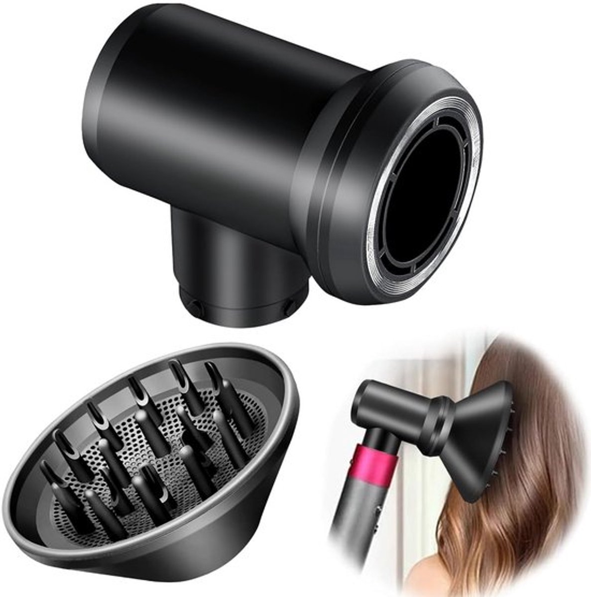 Dailygoody - Diffuser en adapter voor Dyson Airwrap