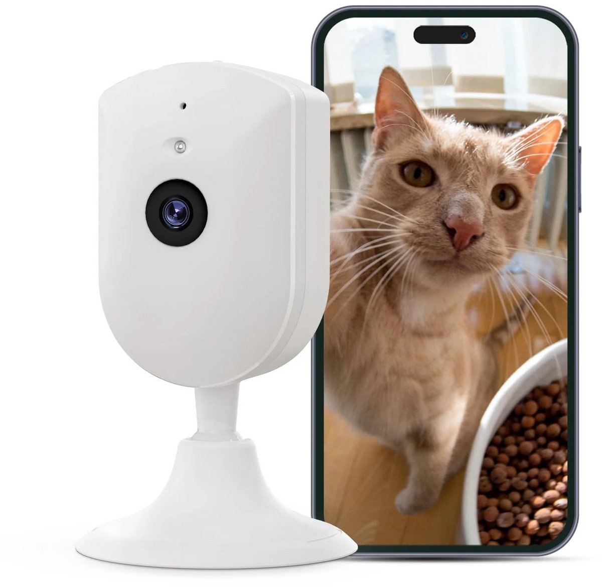 2K 4MP Bewakingscamera voor binnen met nachtzicht, wifi-binnencamera, hondencamera, tweeweg-audio, wifi, PIR-bewegingsdetectie voor baby's en huisdieren