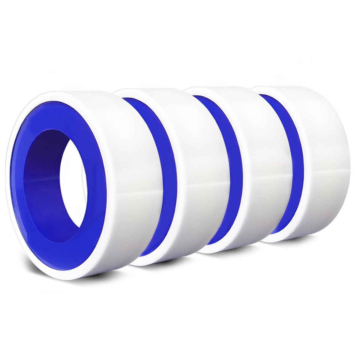 Dailygoods- Teflon Tape 4 Rollen - 12 mm x 10 m - PTFE Schroefdraadband - Afdichten Waterkraan - Duurzaam Materiaal - Chemisch Bestendig - Afdichtband