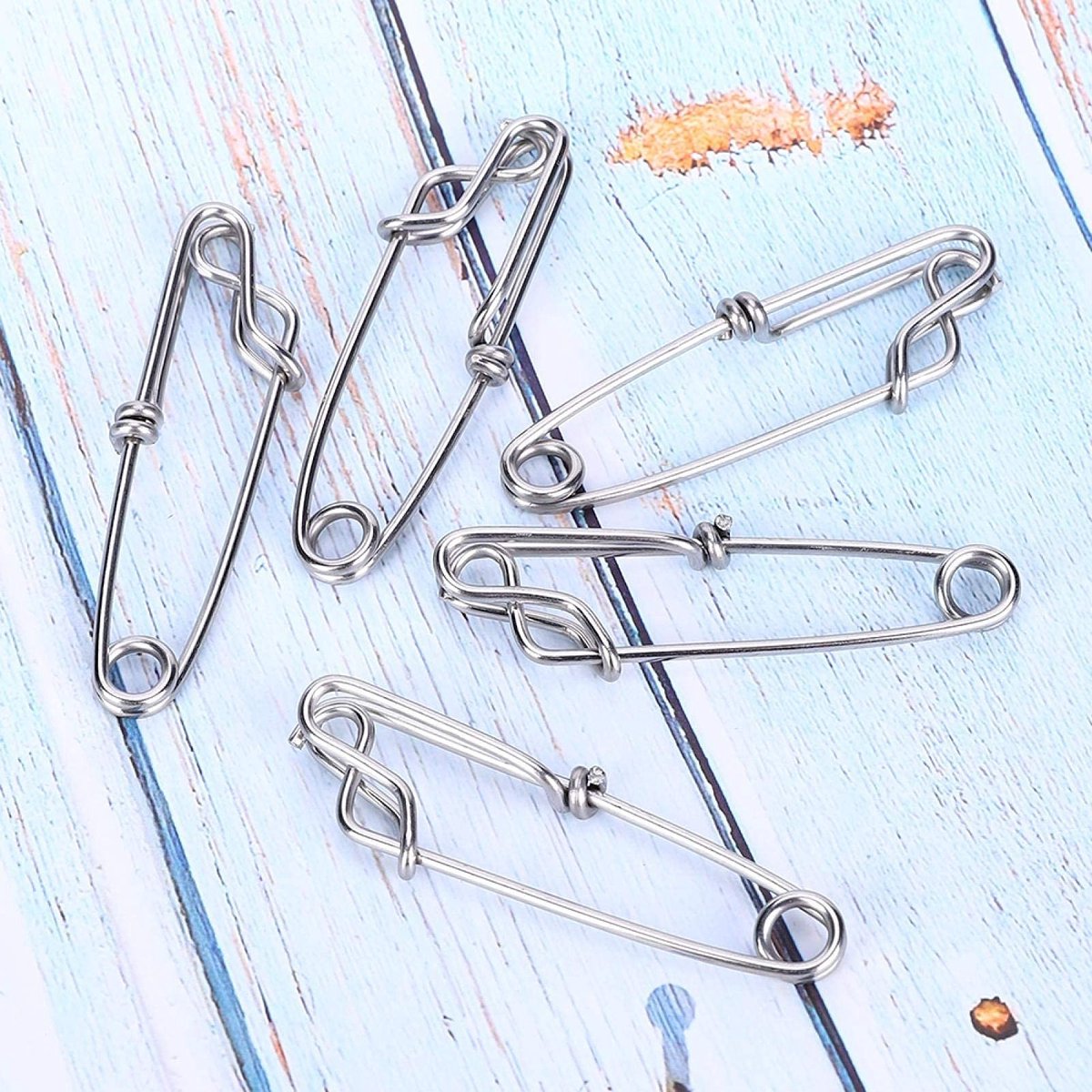 Dailygoods- Downrigger Clips 15 Stuks - Roestvrij Staal - Lange Lijn Clips - Lichtgewicht - Corrosiebestendig - Compact Formaat - Visclips