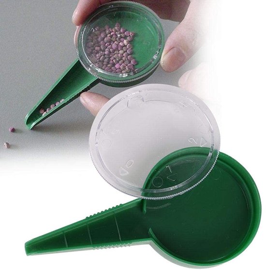 Dailygoods- Plantenzaag Set van 2 - Handmatige Plantenzaag - Verstelbare Spreader - Duurzaam Tuingereedschap - Vijf Zaainiveaus - Geschikt voor Kleine Zaden - Zaaigereedschap van Dailygoods — afbeelding 4