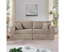 STILVORA Zitbank 2-Zits - Compact Relaxsofa Met Usb, Bekerhouder En Zijvak - Voor Woonkame