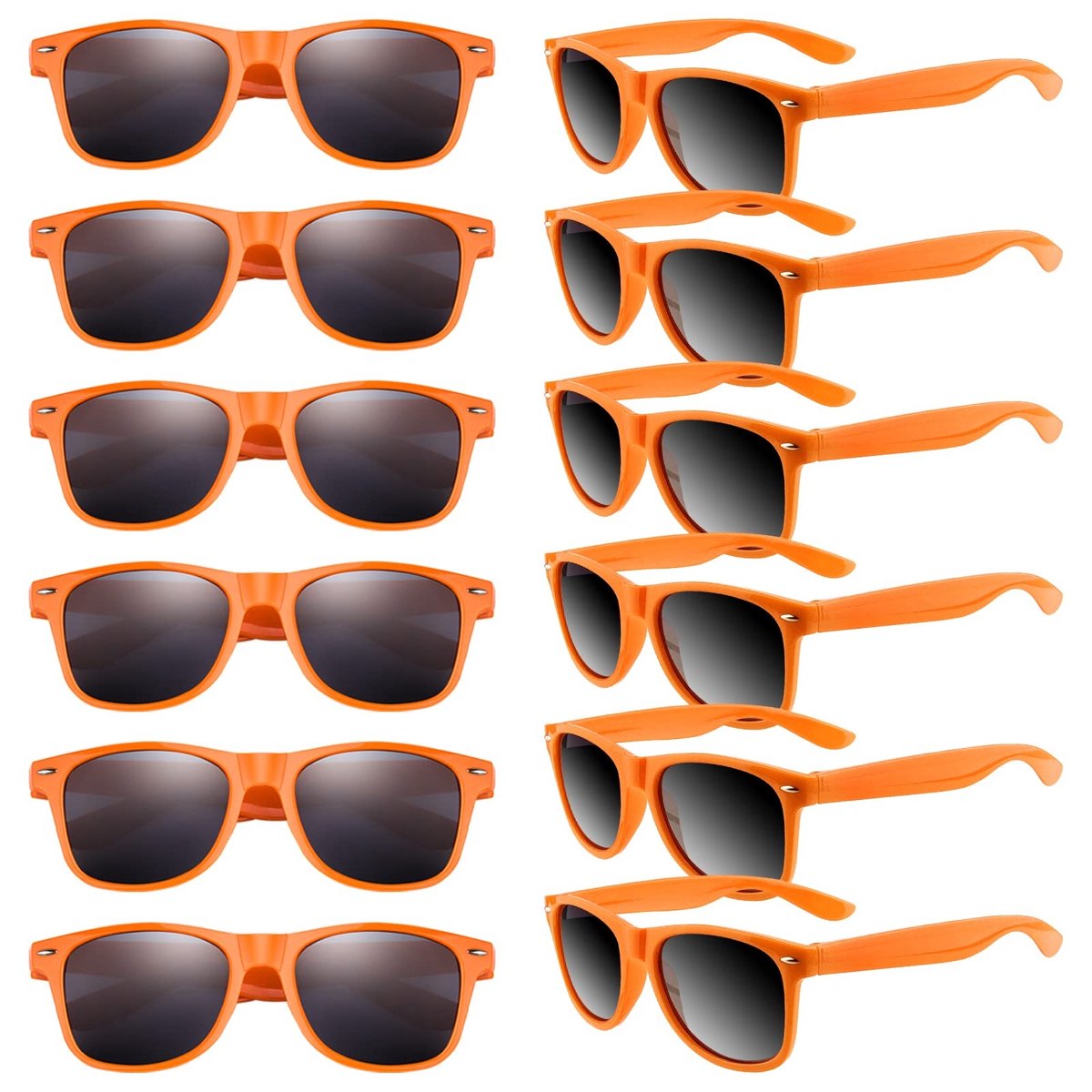 Dailygoods- Zonnebrillen 12-delige set - Kinderfeestartikelen - UV400 Oogbescherming - Gepolariseerde Lens - Geschikt voor Buitenactiviteiten - Comfortabel Polypropyleen - Kinderen Zonnebril
