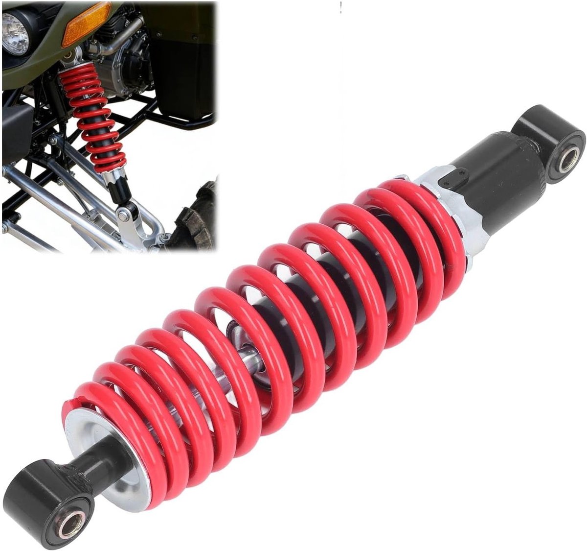 Verstelbare achterschokdemper 305 mm voor off-road motorfietsen, quads en go-karts met 5 versnellingen