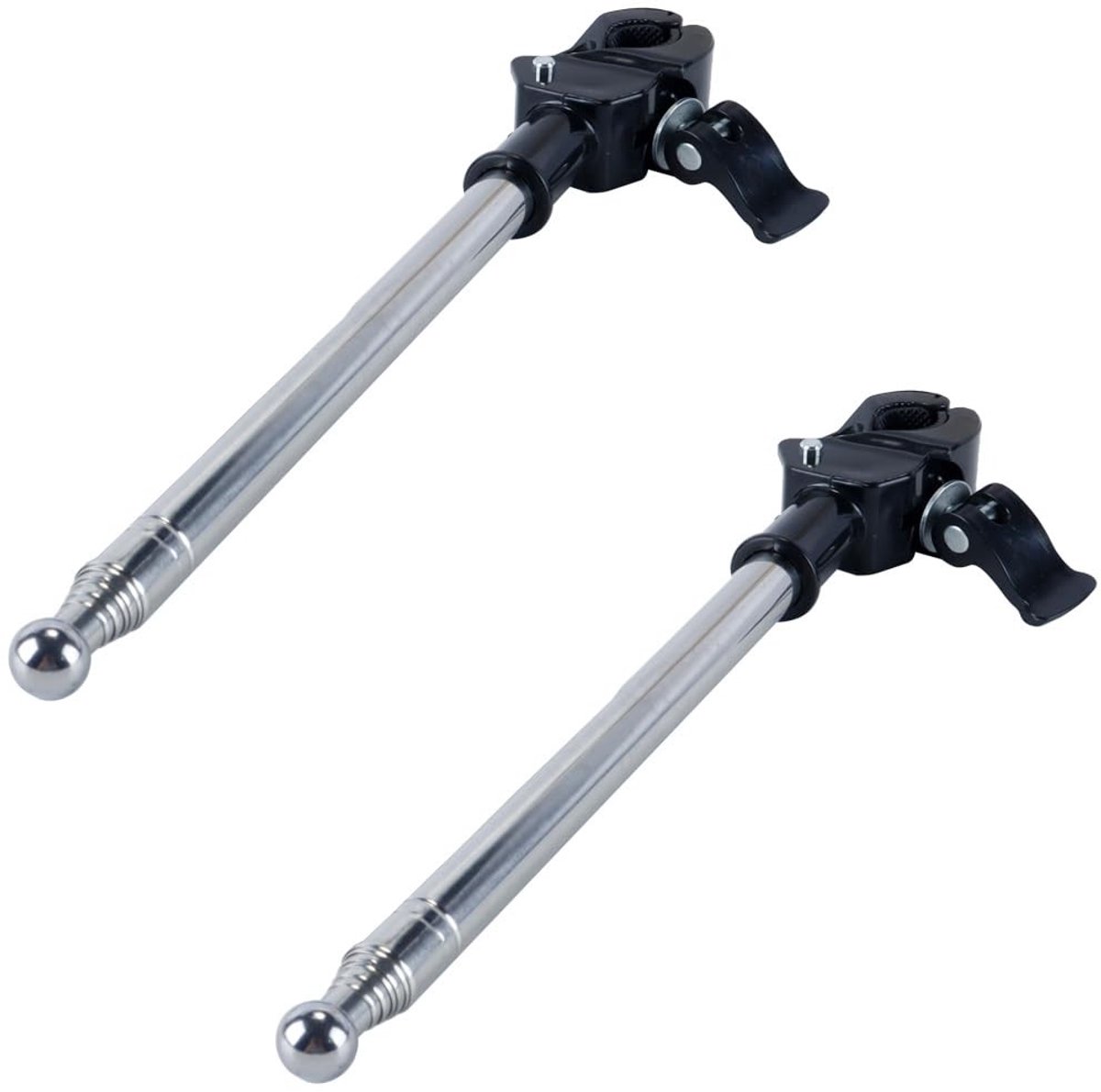 Dailygoods - 2 Stuks Telescopische Vlaggenmasthouders voor Motoren