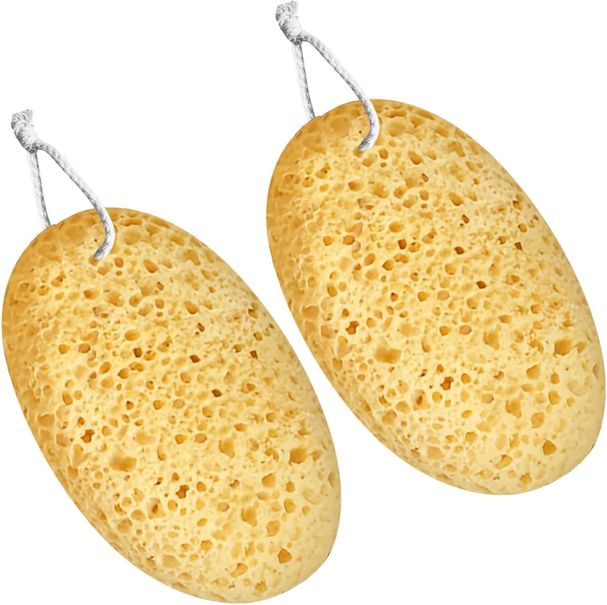 SnelShoppen - 2 Stuks Bad Sponsen | Douche Sponsen | Zachte Exfoliërende Sponsen voor Gevoelige en Droge Huid voor Volwassenen, Vrouwen en Mannen