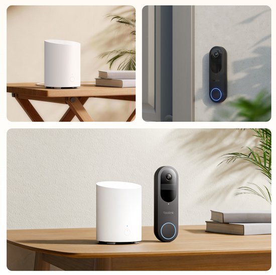 Reolink 2K 4MP Videodeurbelset met 1:1-beeldverhouding - HDR - Batterij- Of Bekabelde Voeding - Slimme Detectie - Lokale Opslag En 2,4/5 GHz Wifi - D340B-V2 met Hub 1 Lite — afbeelding 5