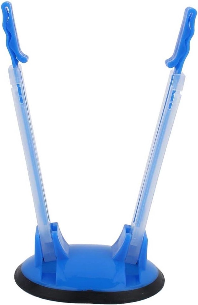 Verstelbare Zakkenhouder voor Keuken, Antislip Clip voor Voedselopslag, Blauw