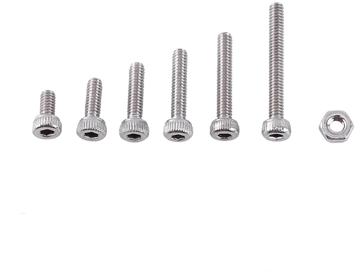 ZEYNOMAX- Socket Bout Combinatieset 250 Stuks - M2 Bouten - A2 Roestvrij Staal - Moeren - Corrosieweerstand - Geschikt voor Besloten Ruimten - Bevestigingsmiddelen
