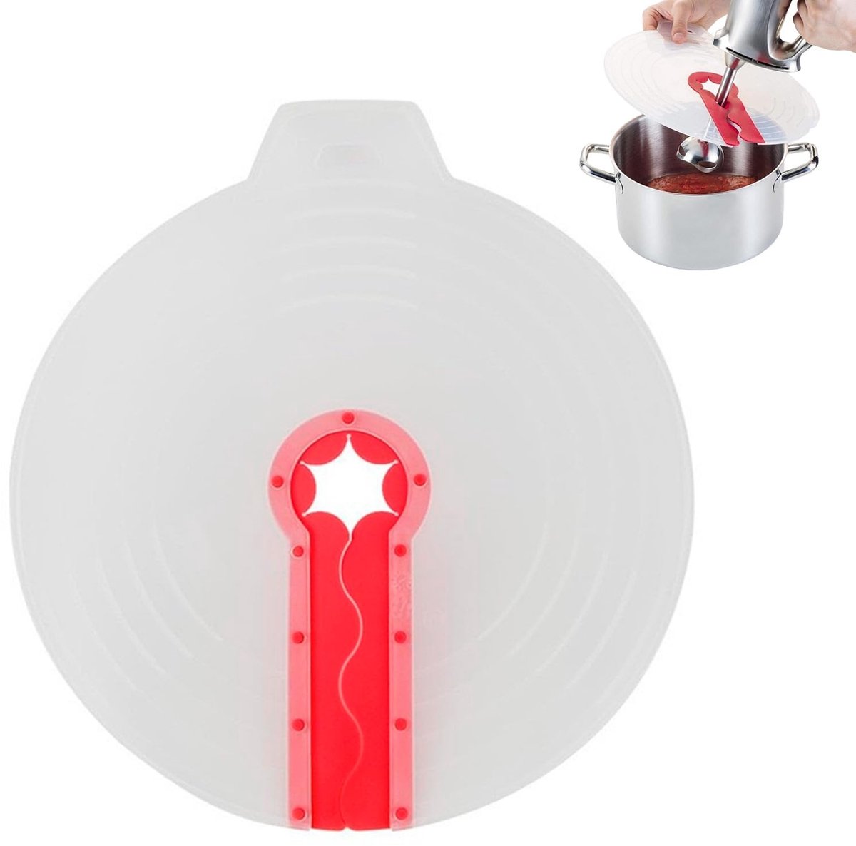 ZEYNOMAX- Spatbescherming Siliconen - Afdekking Mixer - Spatdeksel - Keukenaccessoire - Duurzaam - Artikelgrootte 340 x 310 mm - Mixerdeksel