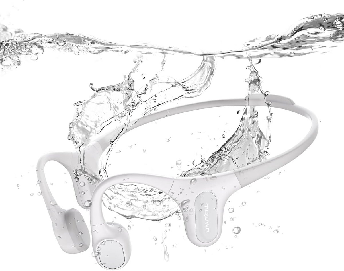 Open-Ear Koptelefoon - Sport Oordopjes - Zwemmen en Sport - IP68 Waterdicht - 32GB MP3 - Grijs